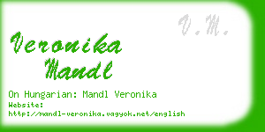 veronika mandl business card